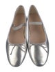 Loeffler Randall Leather Bow Accents Mary Jane Flats