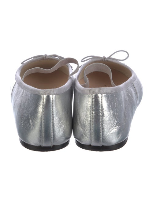 Loeffler Randall Leather Bow Accents Mary Jane Flats