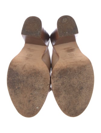 Loeffler Randall Leather Crystal Embellishments Slides