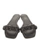 Loeffler Randall Leather Braided Accents Slides