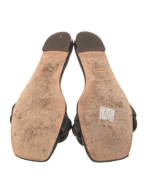 Loeffler Randall Leather Braided Accents Slides