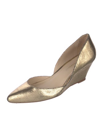 Loeffler Randall Leather Animal Print D'Orsay Pumps