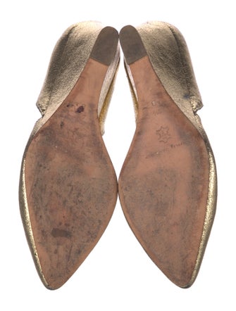 Loeffler Randall Leather Animal Print D'Orsay Pumps