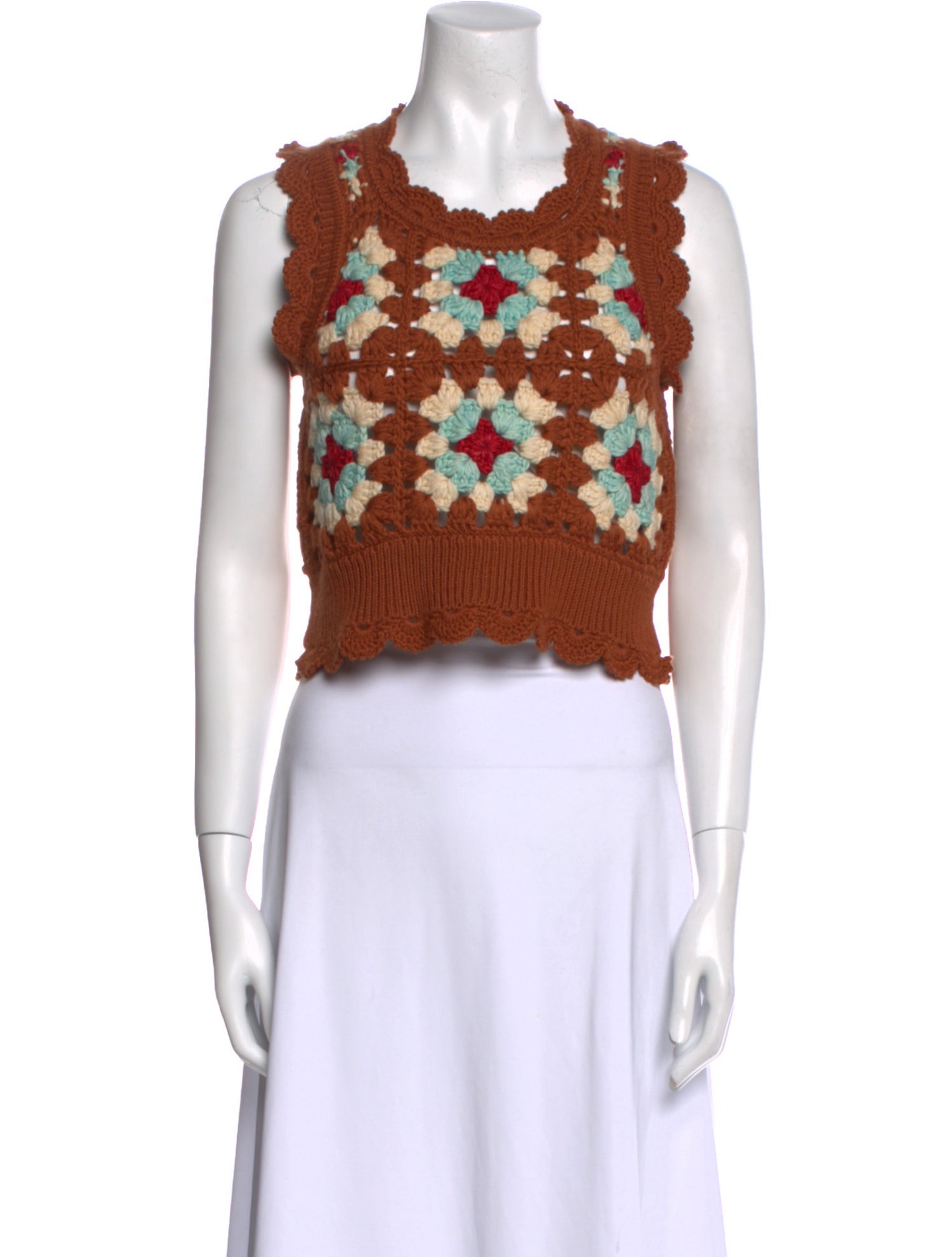 Loeffler Randall Merino Wool Printed Sweater