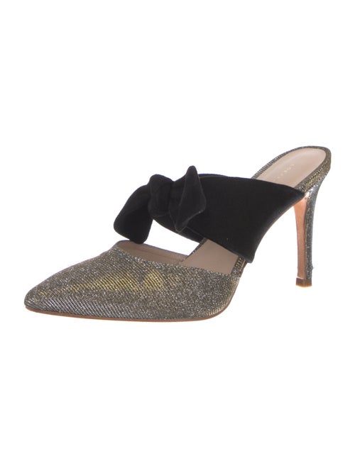 Loeffler Randall Glitter Bow Accents Mules