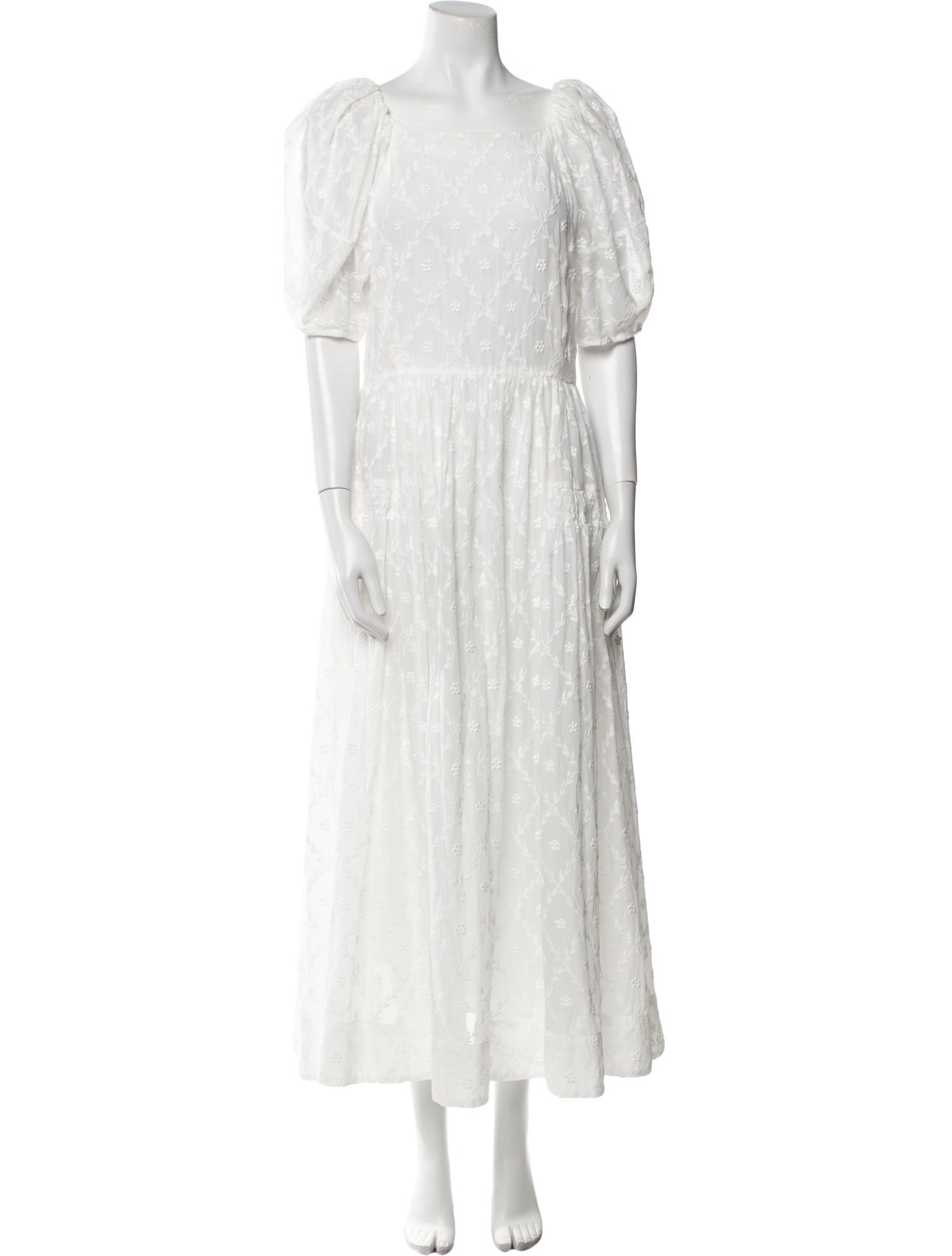 Loeffler Randall Square Neckline Long Dress