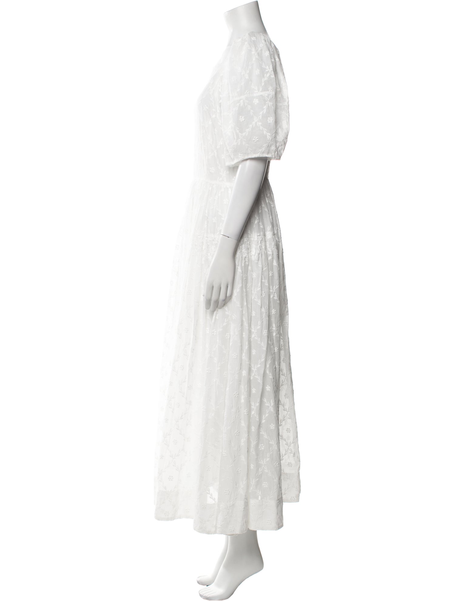 Loeffler Randall Square Neckline Long Dress