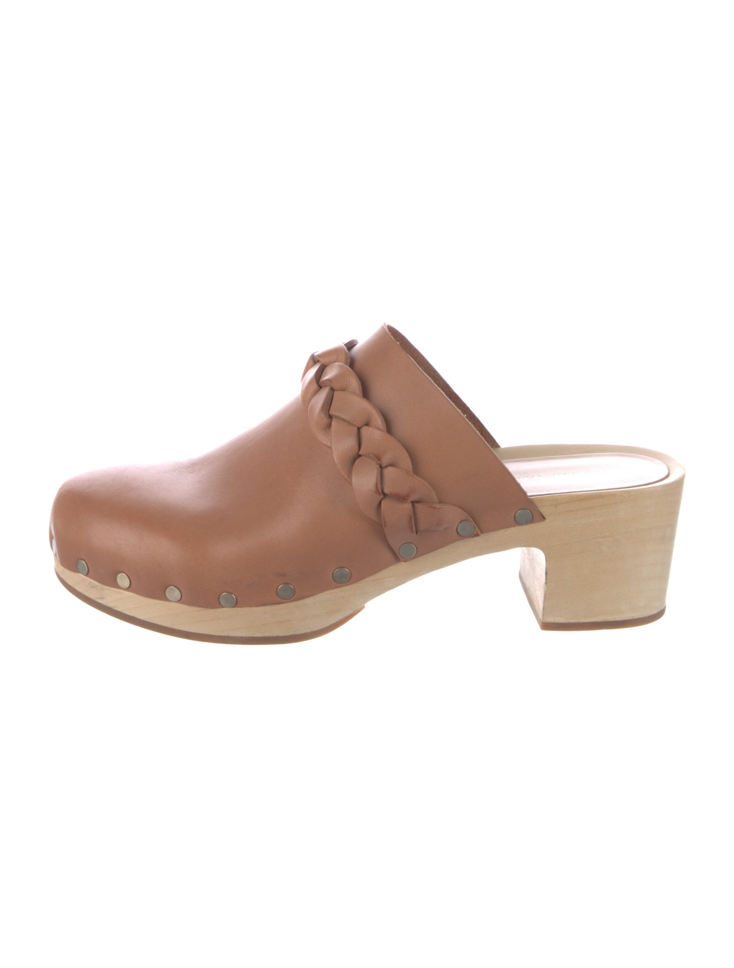 Loeffler Randall Leather Colorblock Pattern Mules