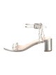 Loeffler Randall Leather Scalloped Accent Sandals