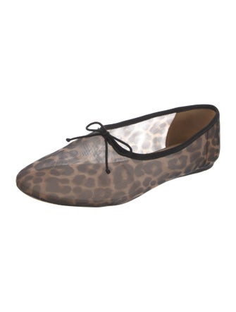 Loeffler Randall Mesh Printed Ballet Flats