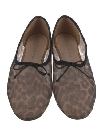 Loeffler Randall Mesh Printed Ballet Flats