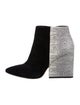 Loeffler Randall Suede Colorblock Pattern Boots