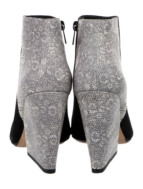 Loeffler Randall Suede Colorblock Pattern Boots