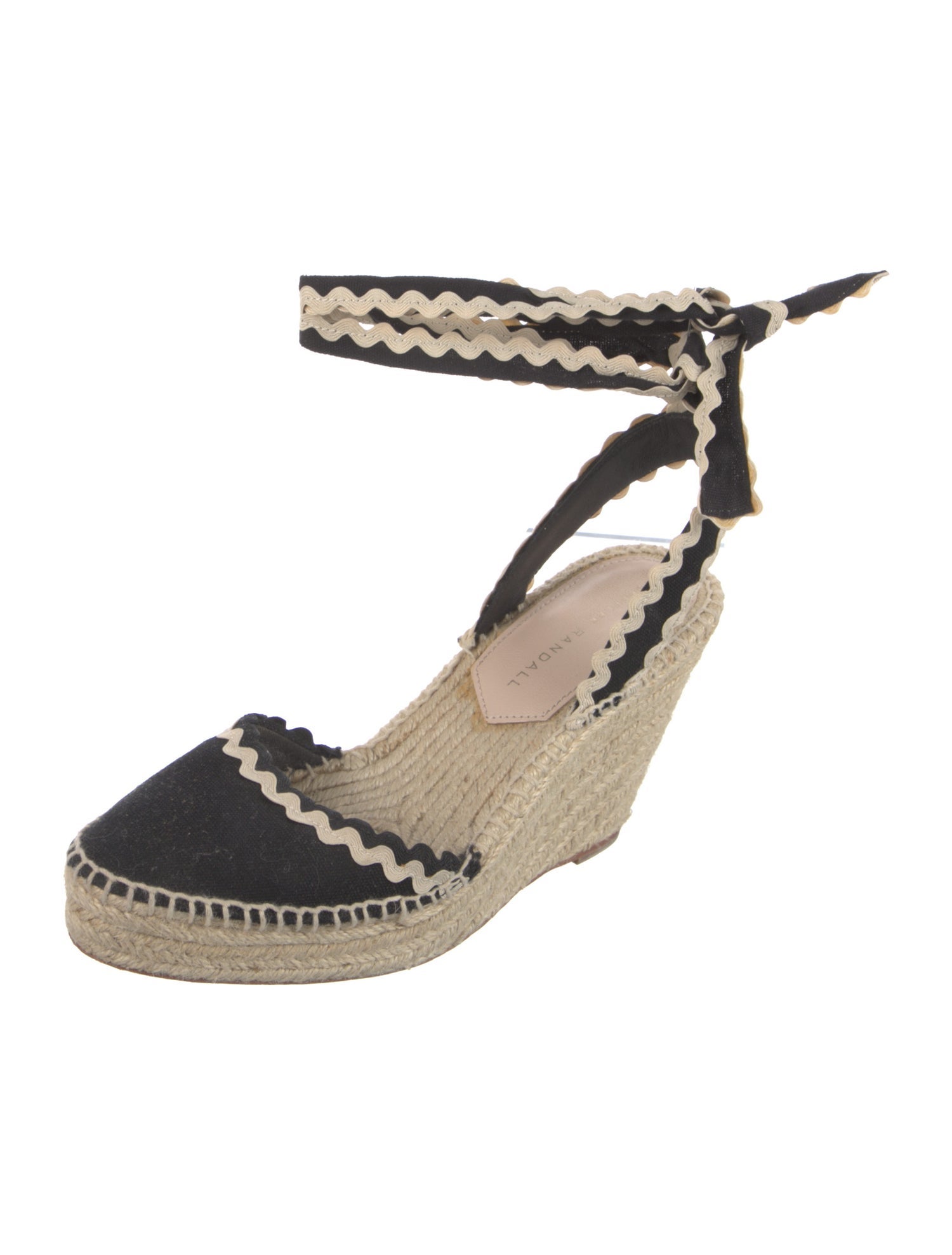 Loeffler Randall Canvas Colorblock Pattern Slingback Pumps