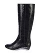 Loeffler Randall Embossed Leather Rain Boots
