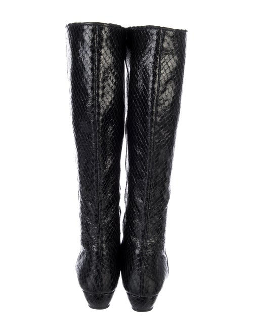 Loeffler Randall Embossed Leather Rain Boots