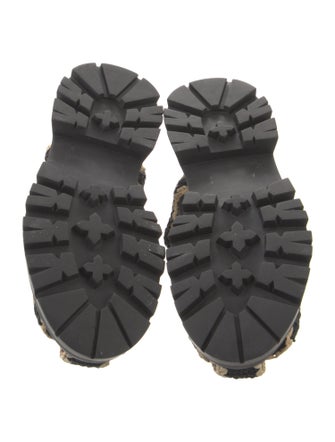 Loeffler Randall Raffia Colorblock Pattern Slingback Sandals