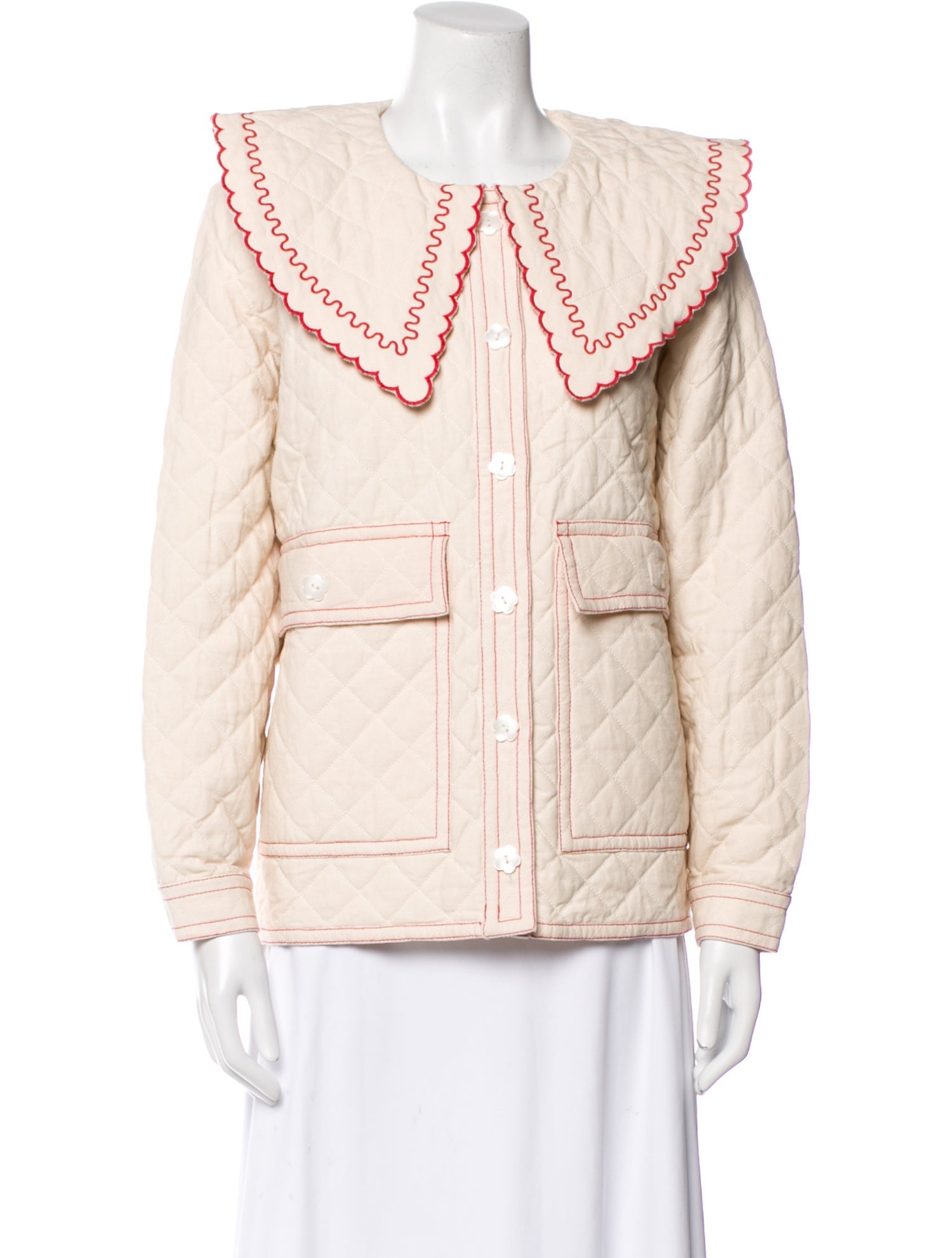 Loeffler Randall Striped Utility Jacket