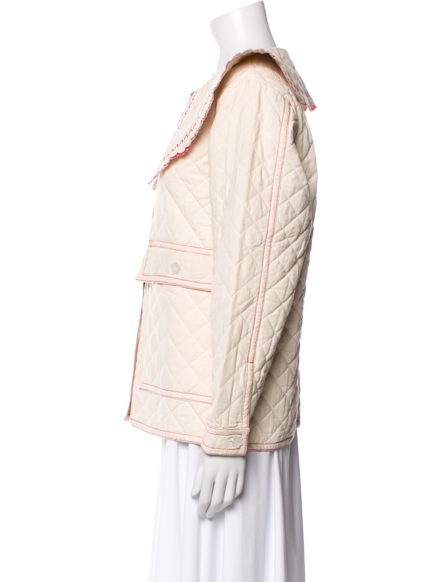 Loeffler Randall Striped Utility Jacket