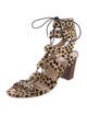 Loeffler Randall Ponyhair Animal Print Gladiator Sandals