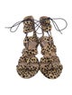 Loeffler Randall Ponyhair Animal Print Gladiator Sandals