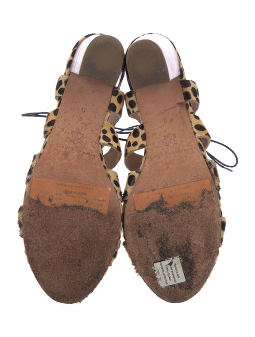 Loeffler Randall Ponyhair Animal Print Gladiator Sandals