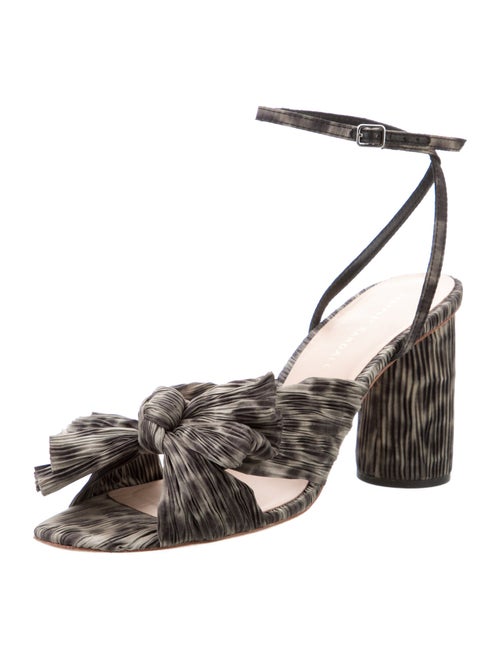 Loeffler Randall Animal Print Bow Accents Sandals