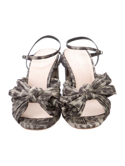 Loeffler Randall Animal Print Bow Accents Sandals