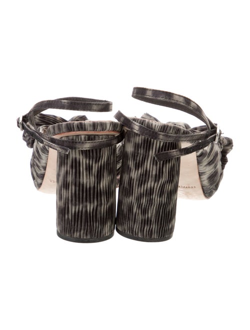 Loeffler Randall Animal Print Bow Accents Sandals