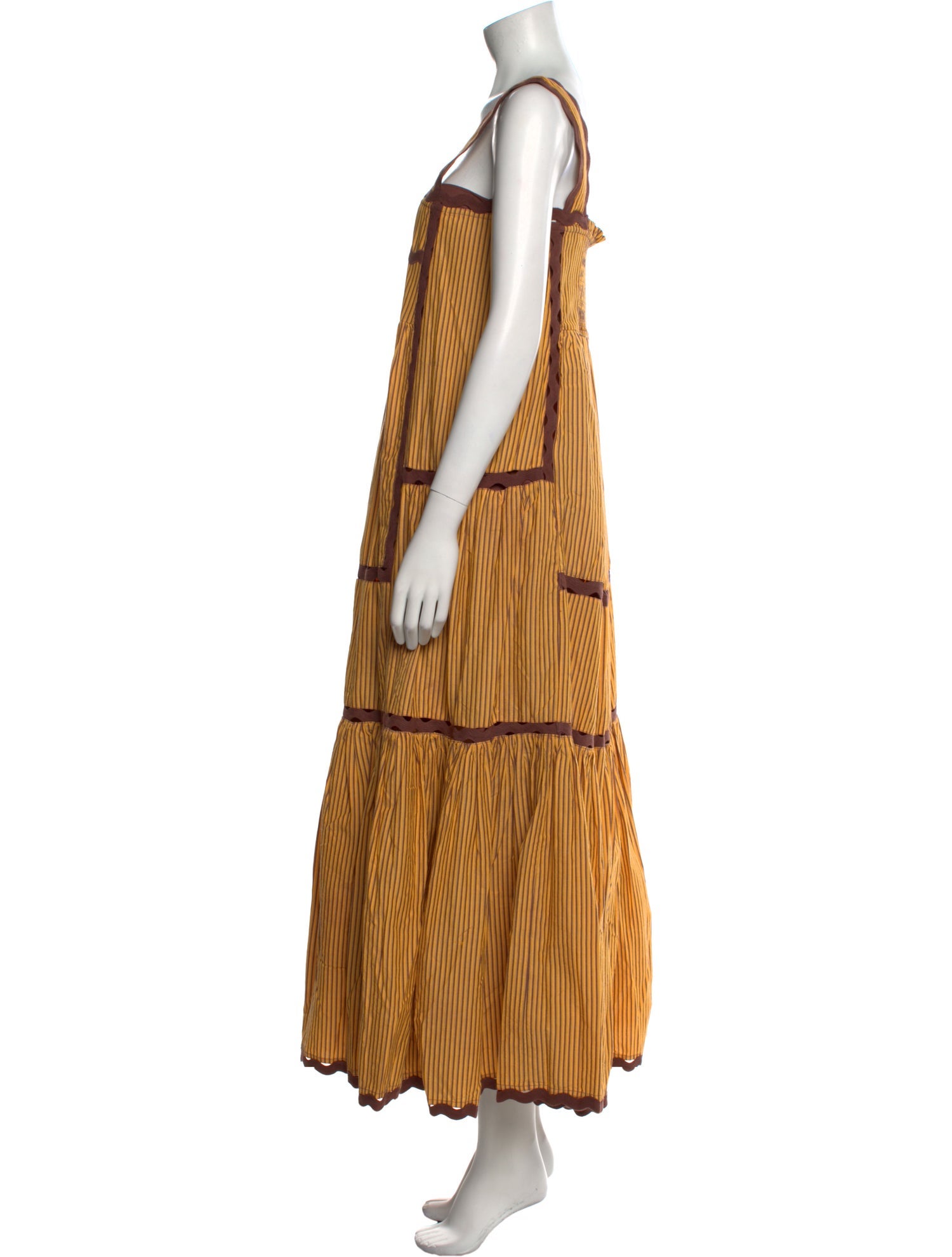 Loeffler Randall Striped Long Dress