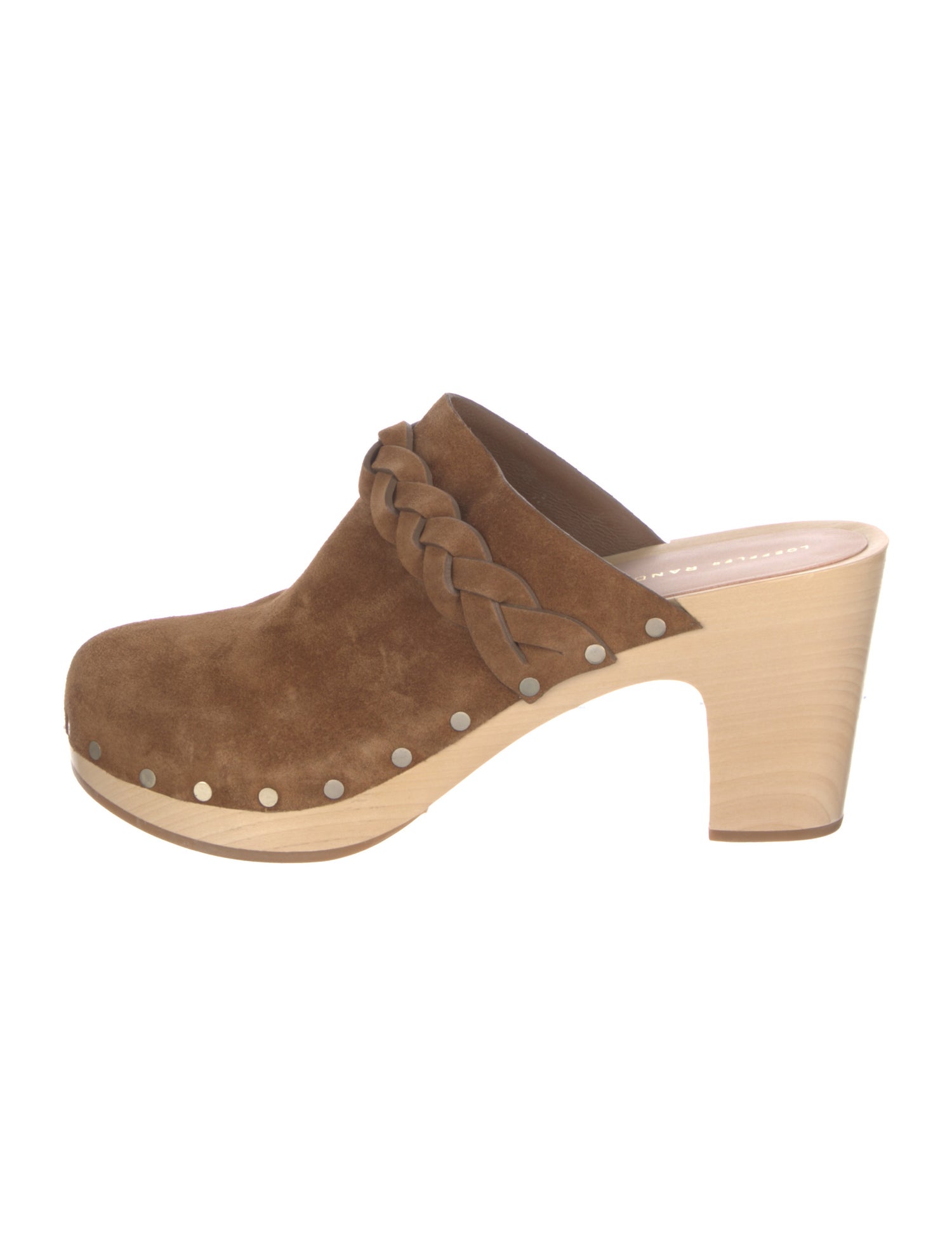 Loeffler Randall Suede Colorblock Pattern Mules