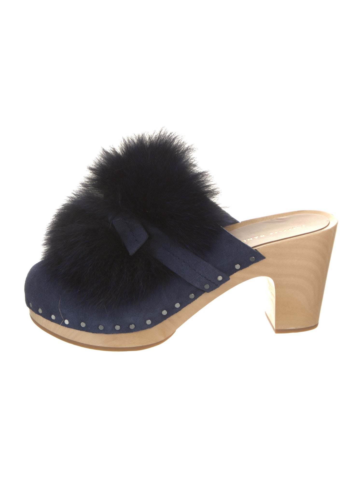 Loeffler Randall Suede Bow Accents Mules