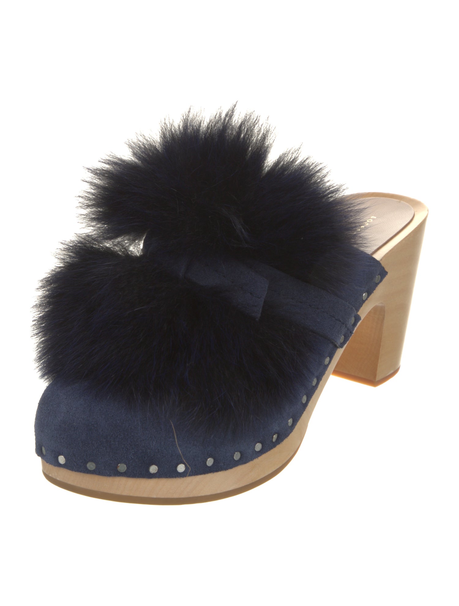 Loeffler Randall Suede Bow Accents Mules