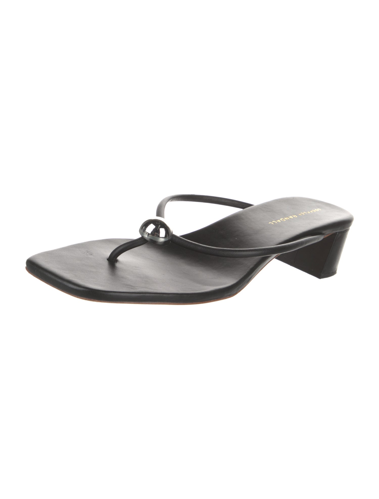 Loeffler Randall Leather Flip Flops