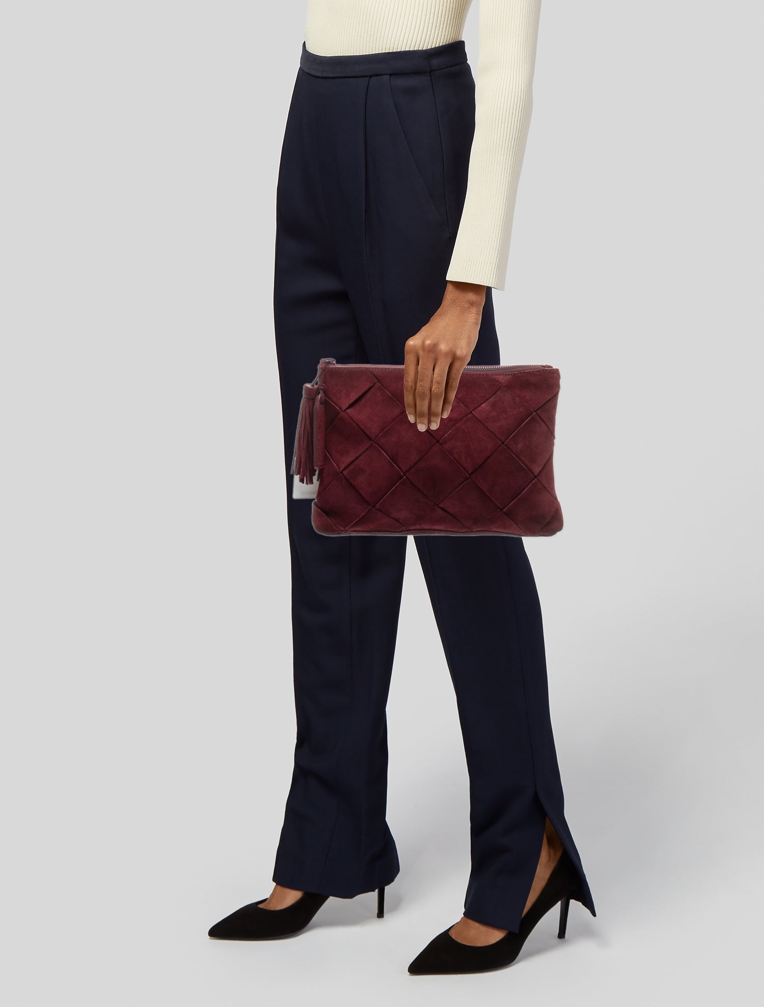 Loeffler Randall Suede Messenger Bag