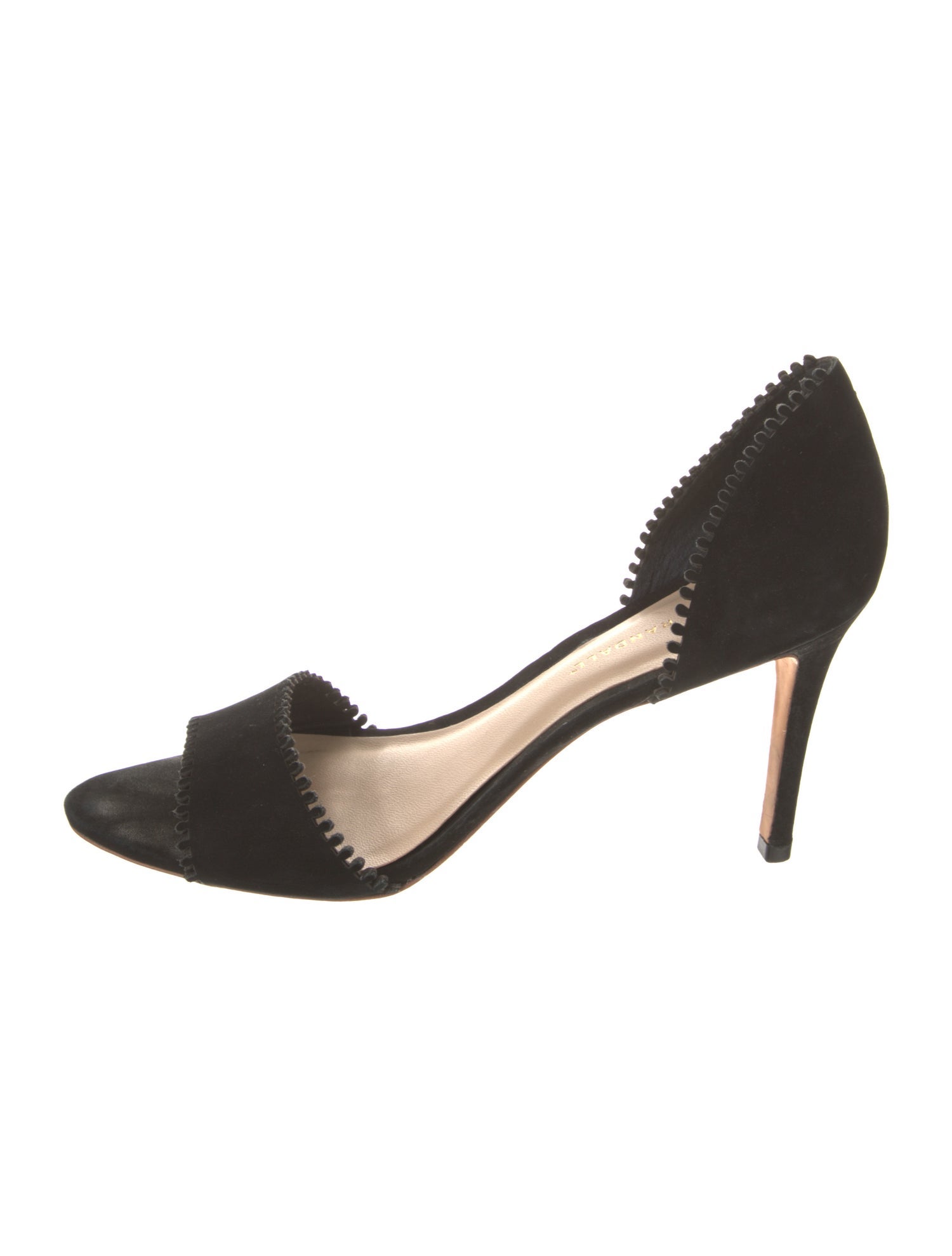 Loeffler Randall Suede Scalloped Accent Sandals