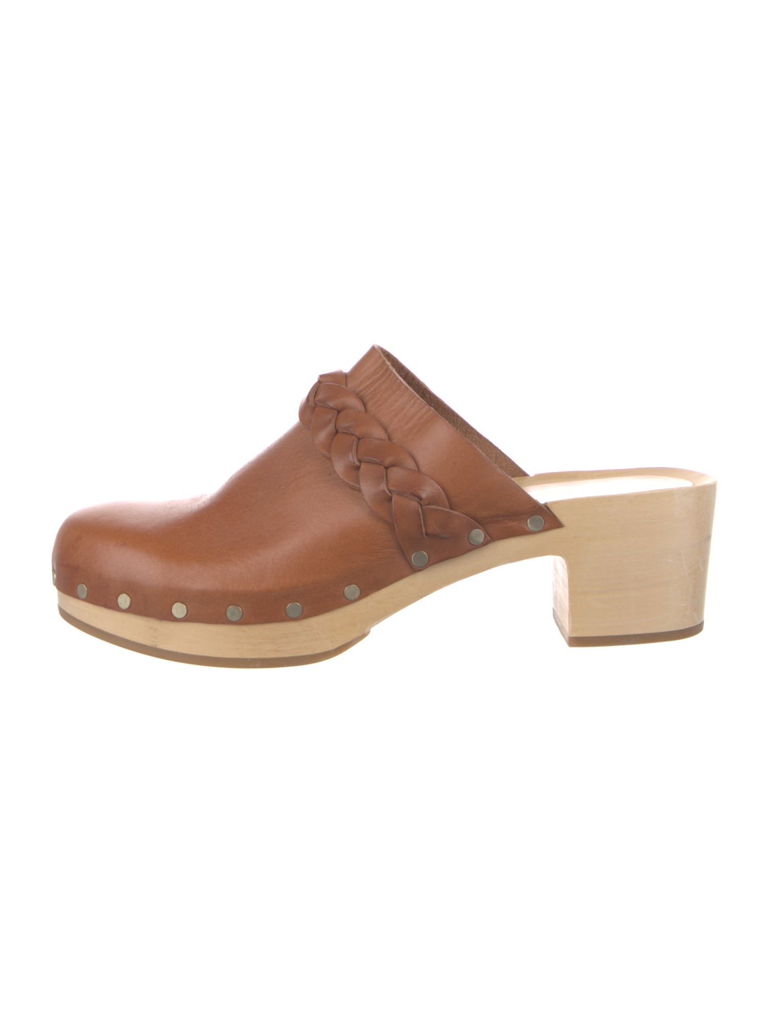 Loeffler Randall Leather Studded Accents Mules