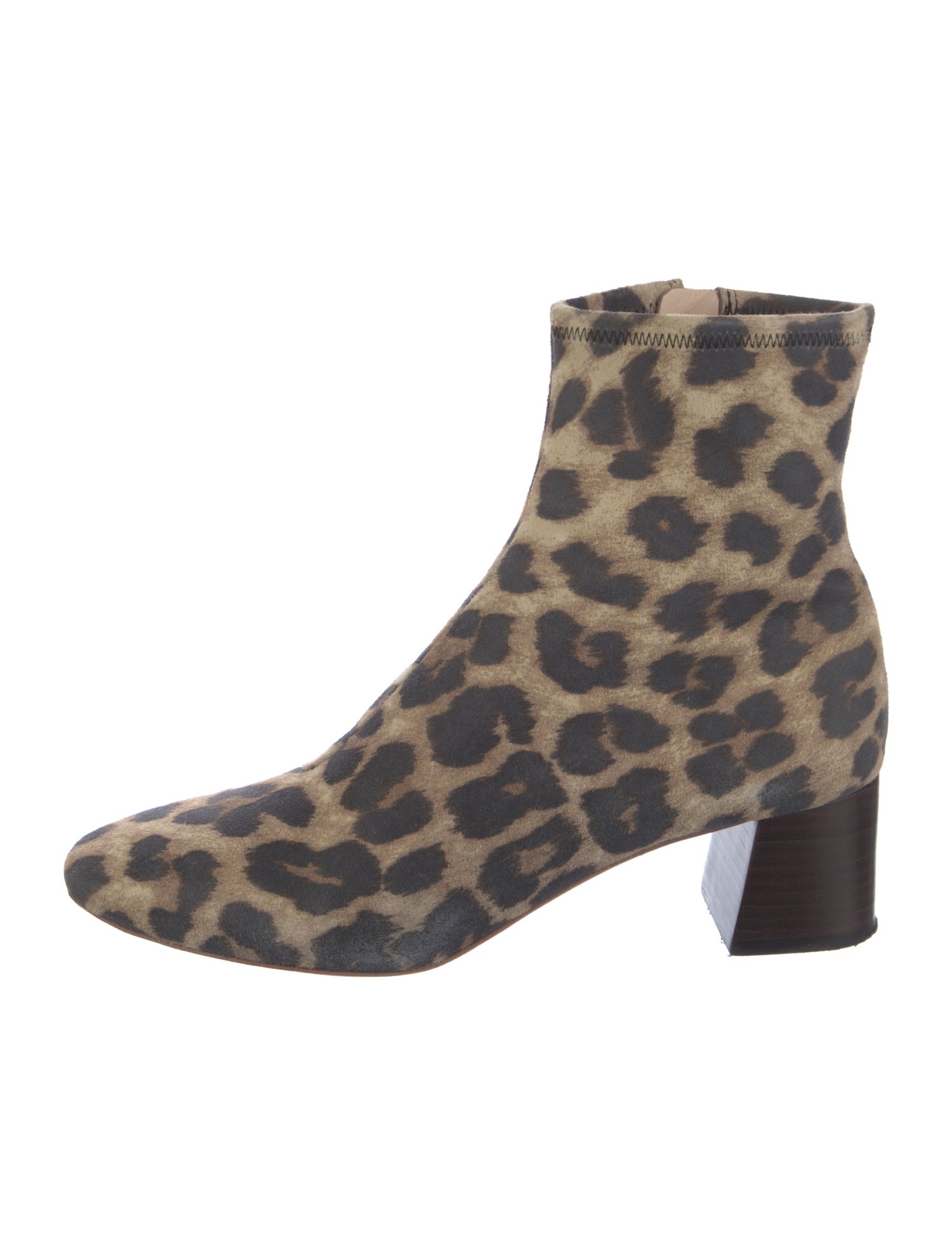 Loeffler Randall Suede Animal Print Boots