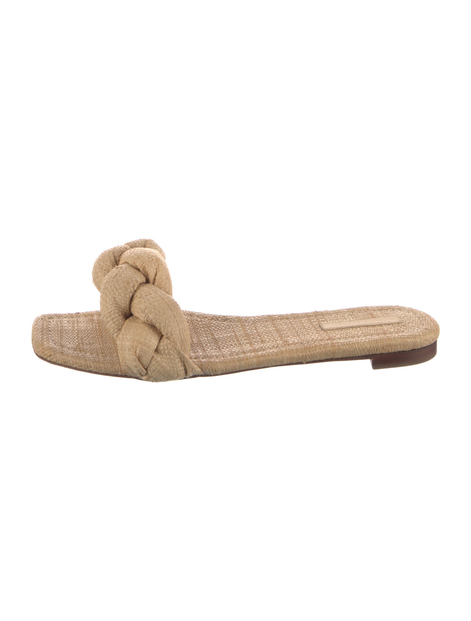 Loeffler Randall Raffia Braided Accents Slides