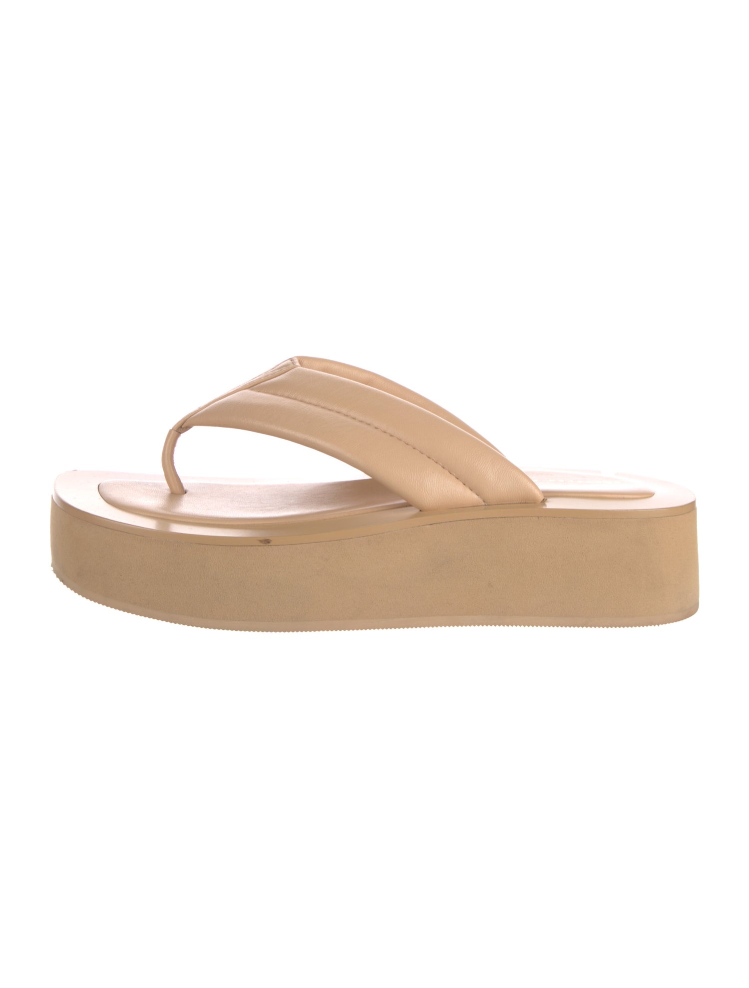 Loeffler Randall Leather Flip Flops