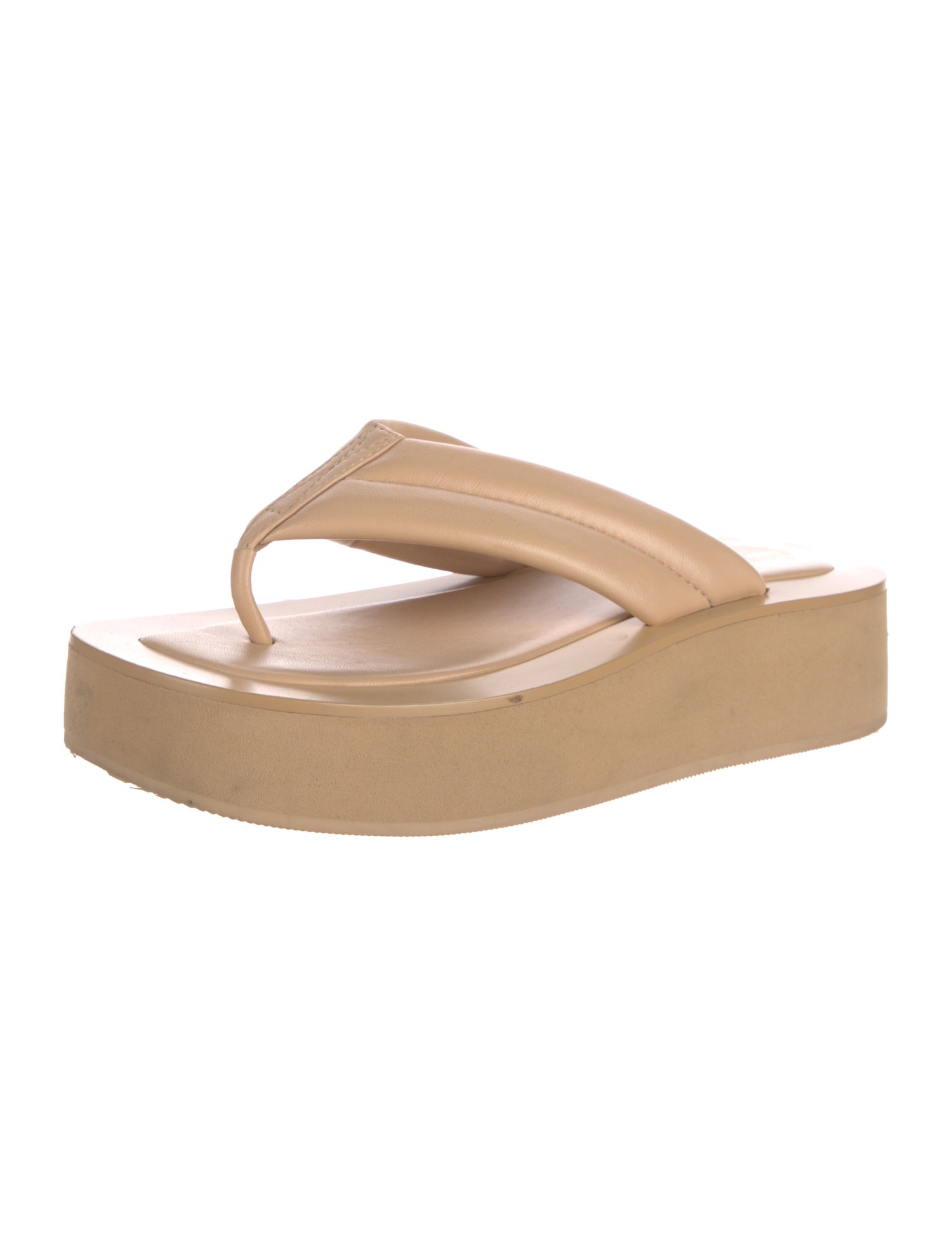 Loeffler Randall Leather Flip Flops