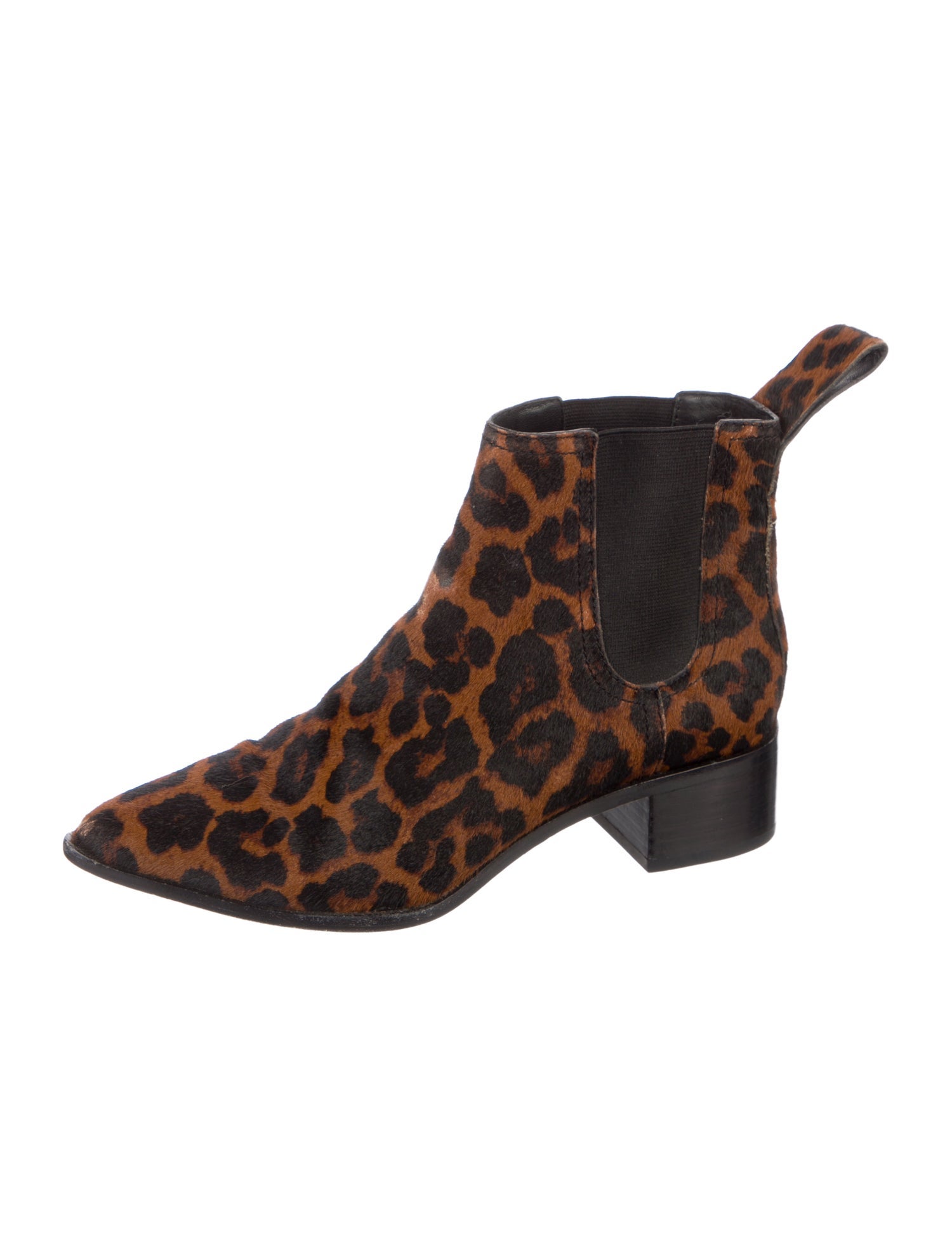 Loeffler Randall Ponyhair Animal Print Chelsea Boots