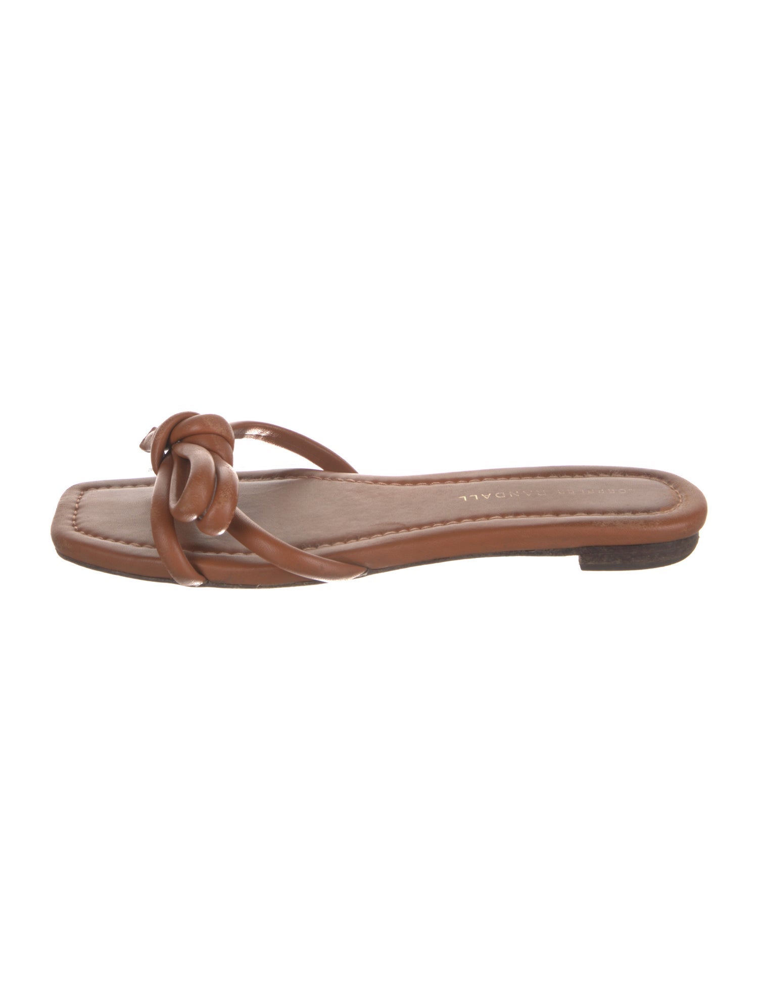 Loeffler Randall Leather Braided Accents Slides