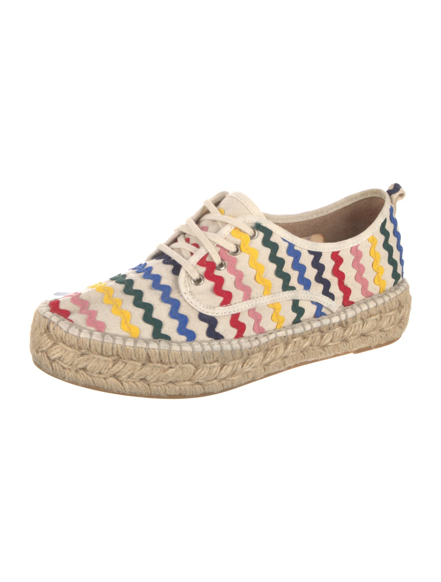 Loeffler Randall Canvas Printed Espadrille Sneakers