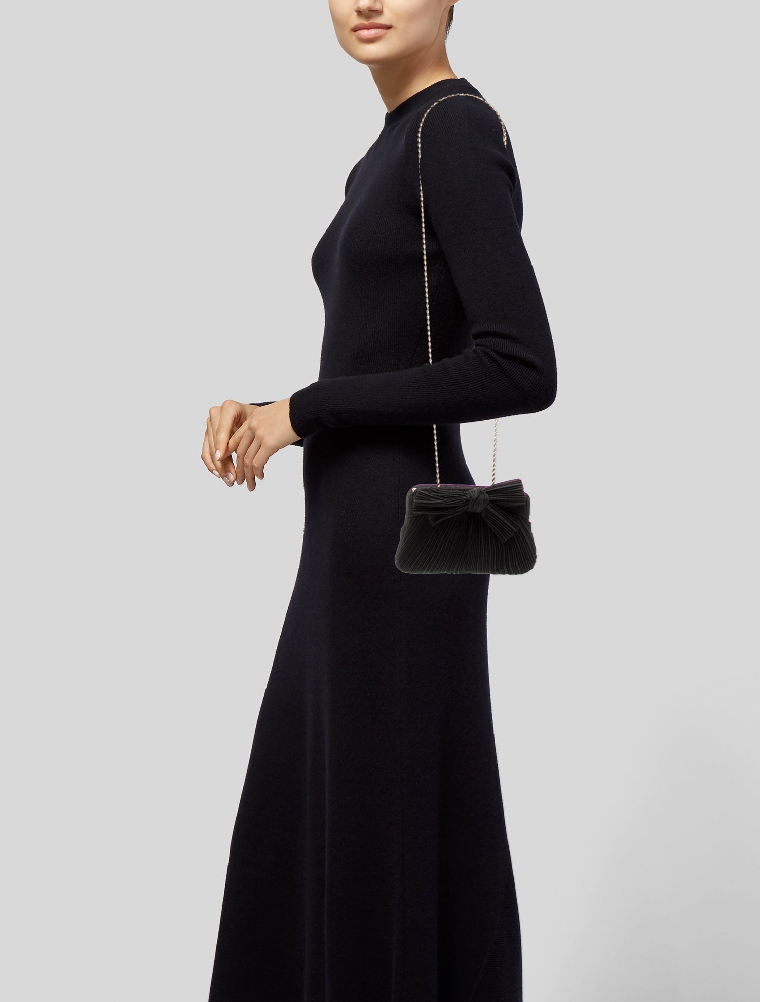 Loeffler Randall Satin Evening Bag w/ Tags