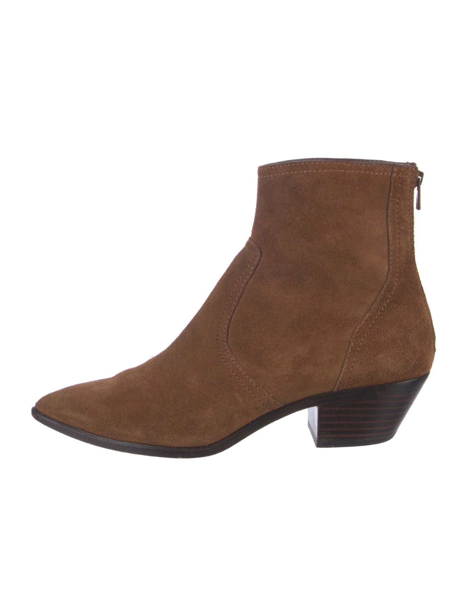 Loeffler Randall Suede Colorblock Pattern Chelsea Boots