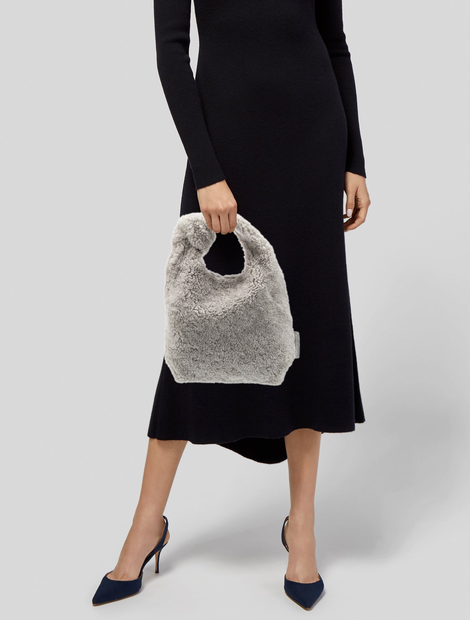 Loeffler Randall Shearling Top Handle Bag