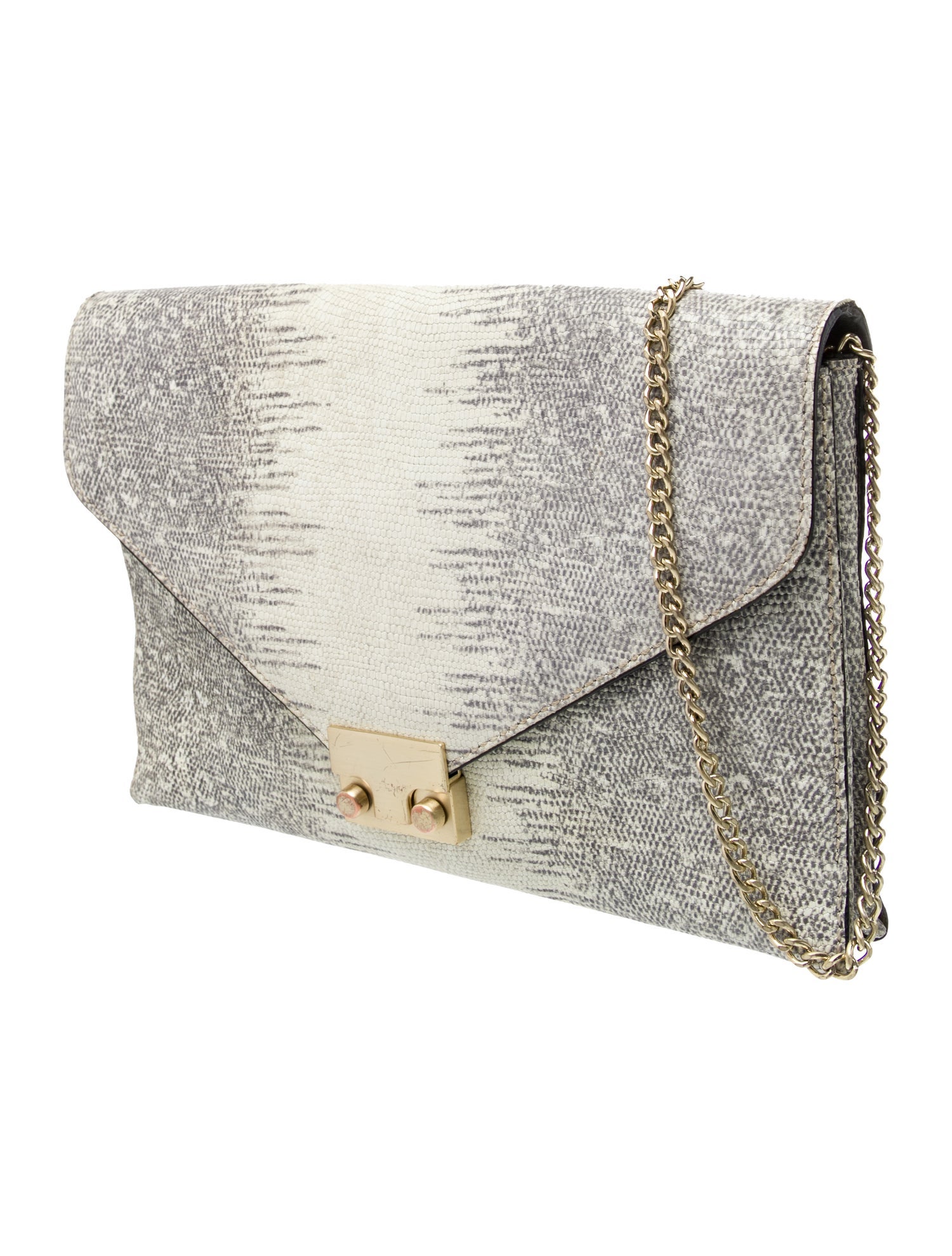 Loeffler Randall Embossed Leather Crossbody Bag