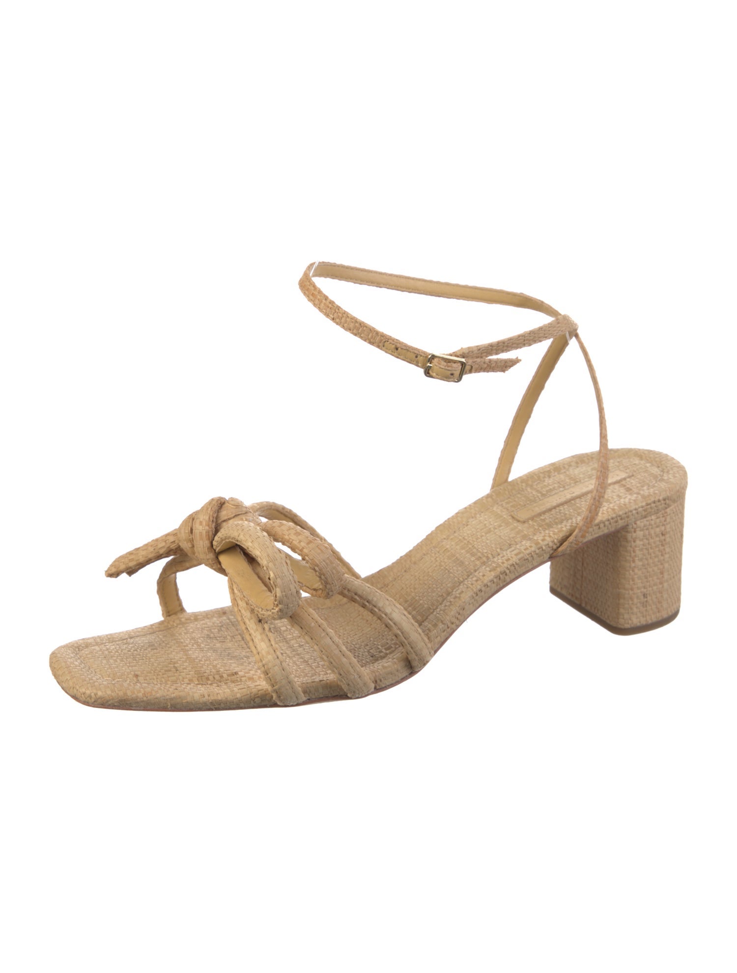 Loeffler Randall Raffia Bow Accents Espadrilles
