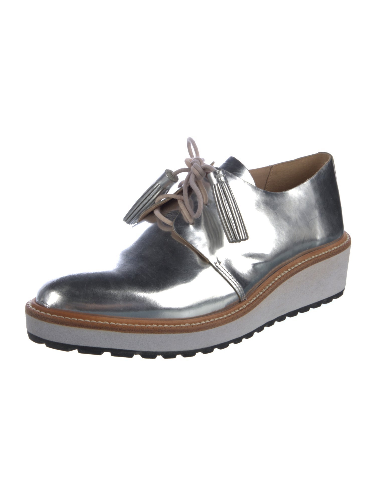 Loeffler Randall Leather Tassel Accents Oxfords